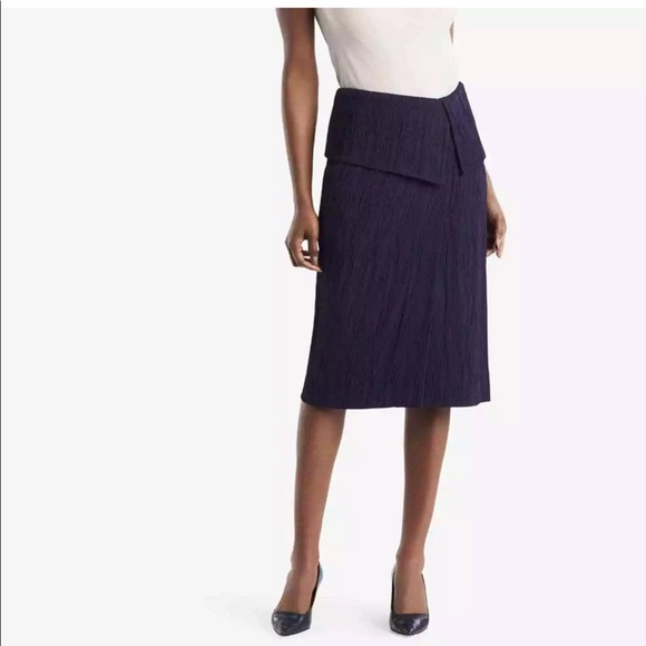 NWT MM Lafleur Montgomery skirt in Navy Sz 4